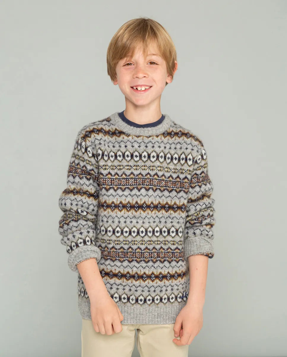 Jersey Niño Greca Ethnic Gris Medio | SCOTTA