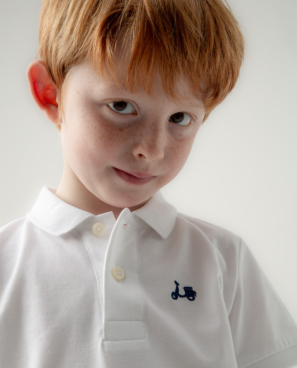 Polo Niño Classic Blanco | SCOTTA
