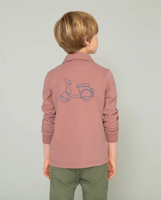 Polo niño rugby logo rosa | SCOTTA