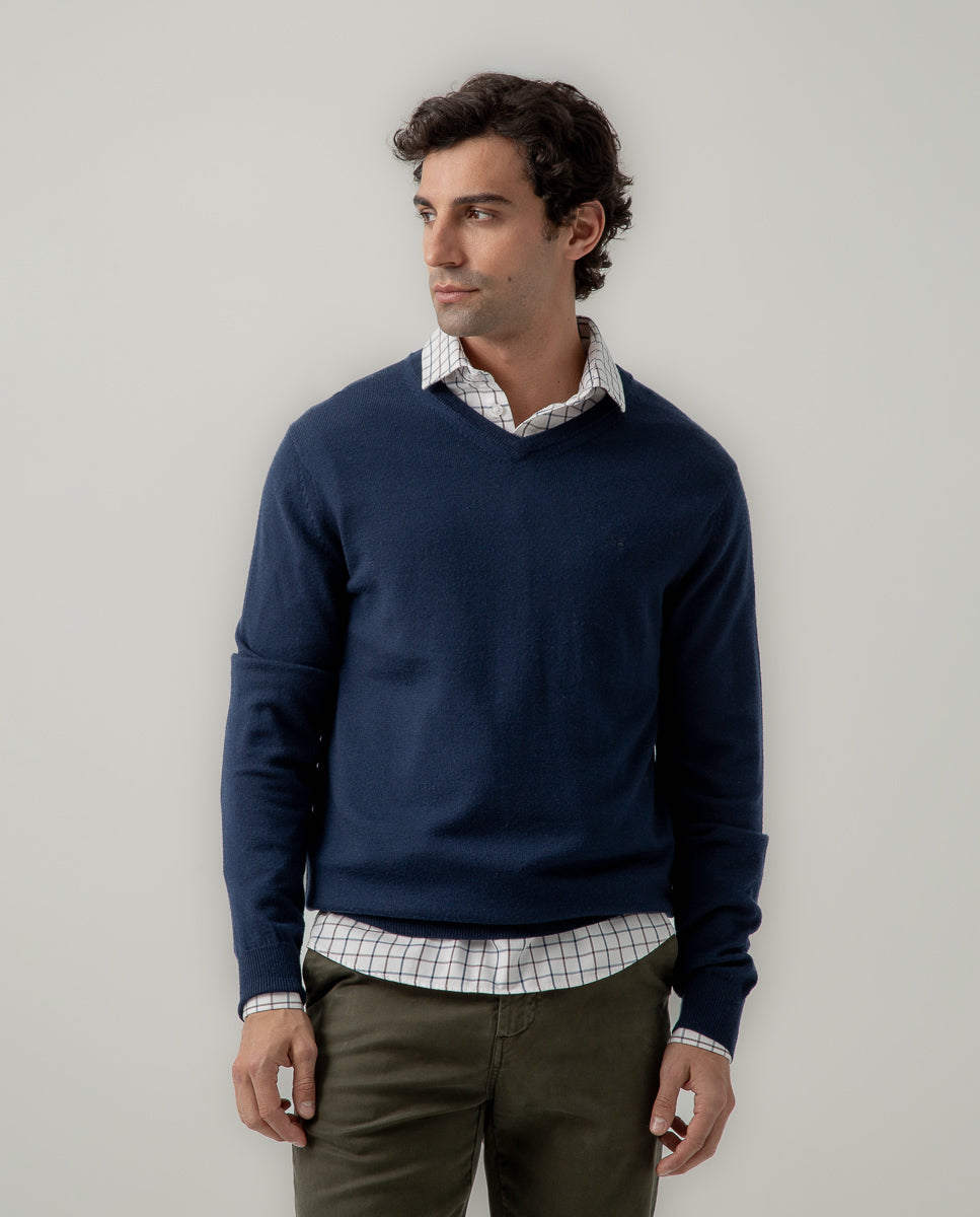 Jersey V neck merino marino | SCOTTA