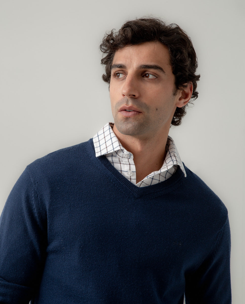 Jersey V neck merino marino | SCOTTA