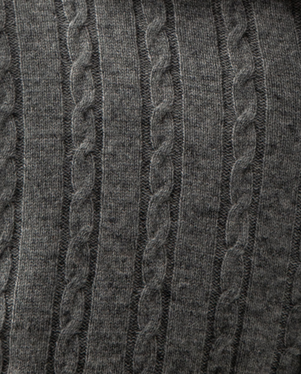 Jersey zip ochos gris medio | SCOTTA
