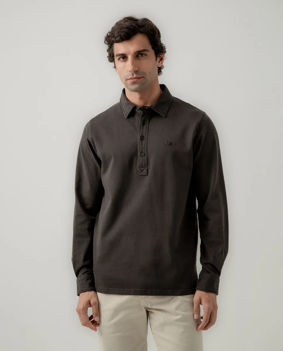 Polo rugby brother gris oscuro | SCOTTA