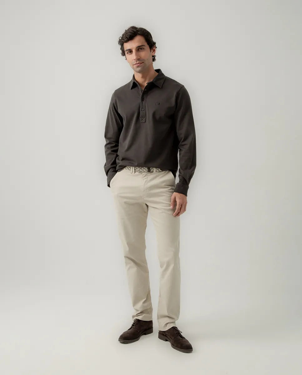 Polo rugby brother gris oscuro | SCOTTA