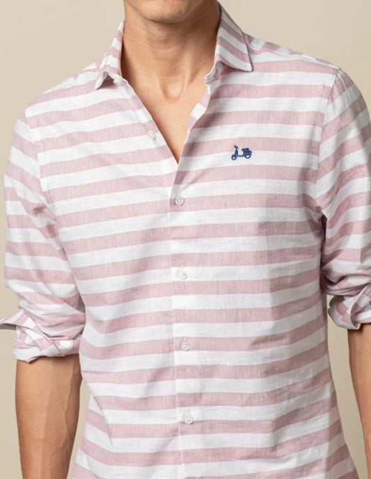 Camisa raya sea burdeos | SCOTTA
