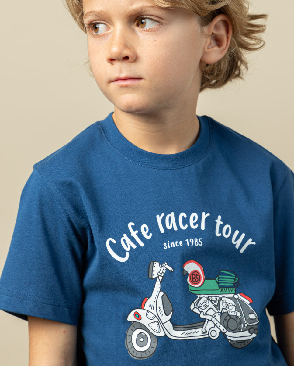 Camiseta niño moto tour marino | SCOTTA