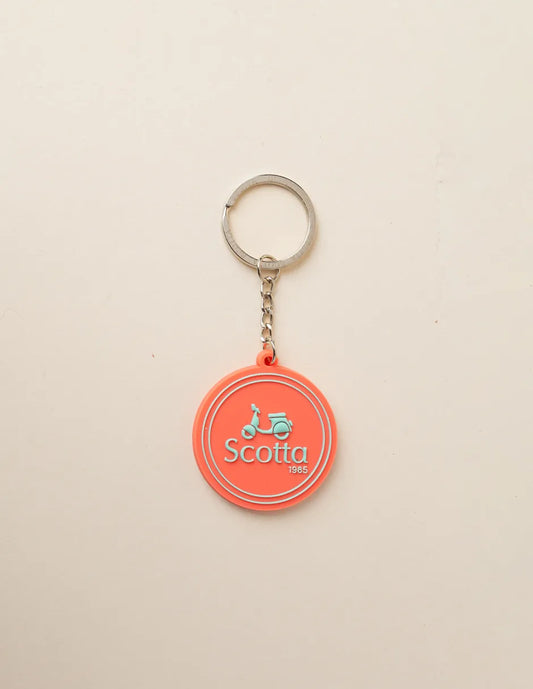 Llavero engomado logo coral | SCOTTA