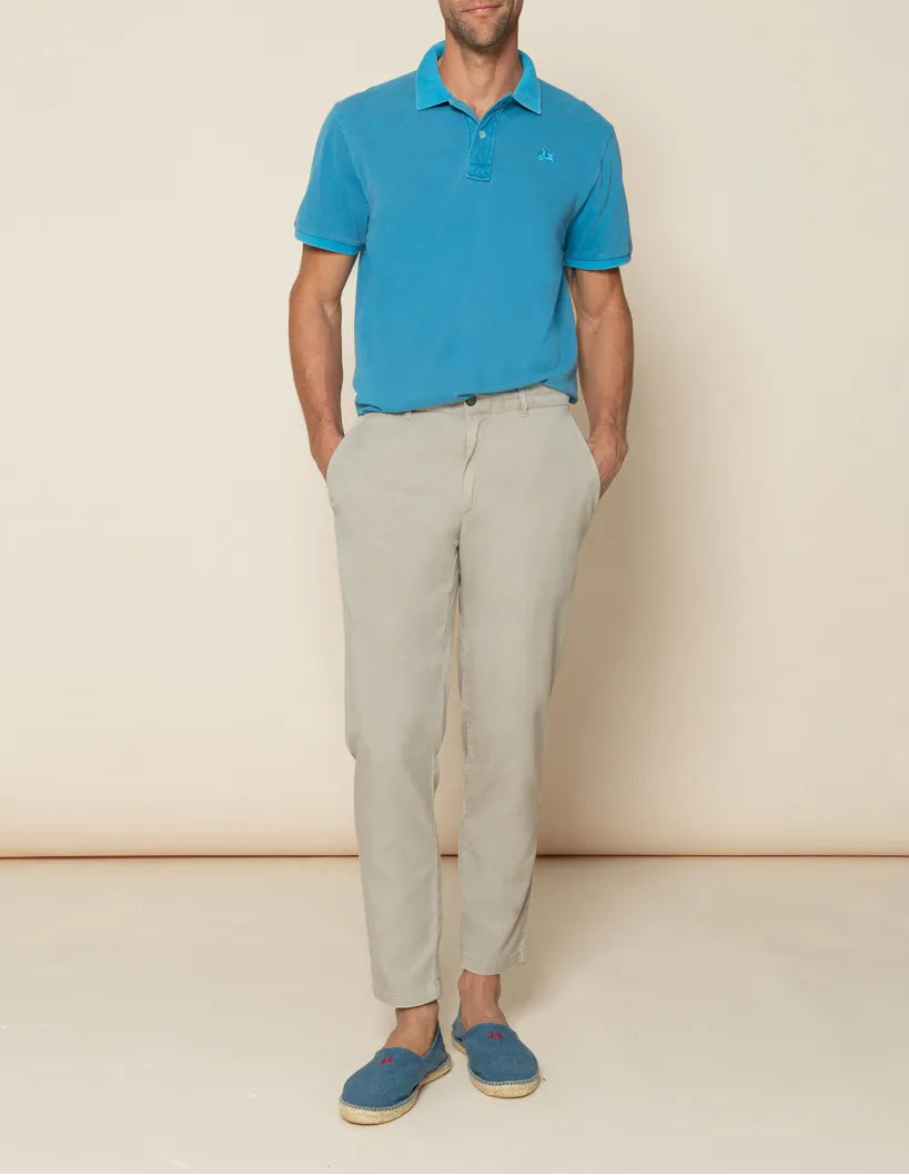 PANTALON JOGGING GARMENT DYED BEIGE | SCOTTA