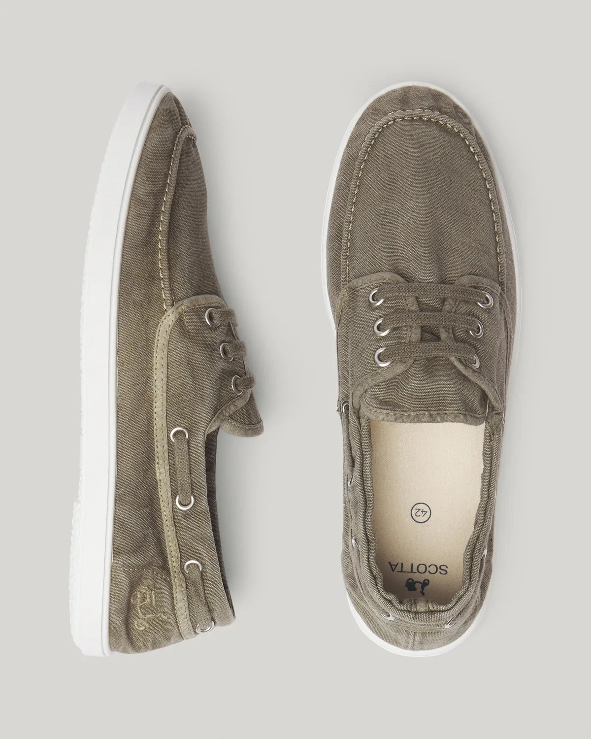 Náutico lavado sostenible khaki | SCOTTA