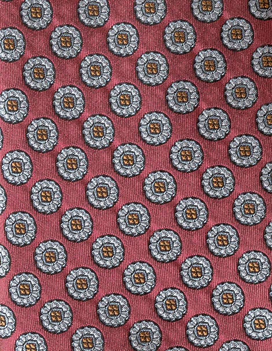 Corbata seda flores coral | SCOTTA