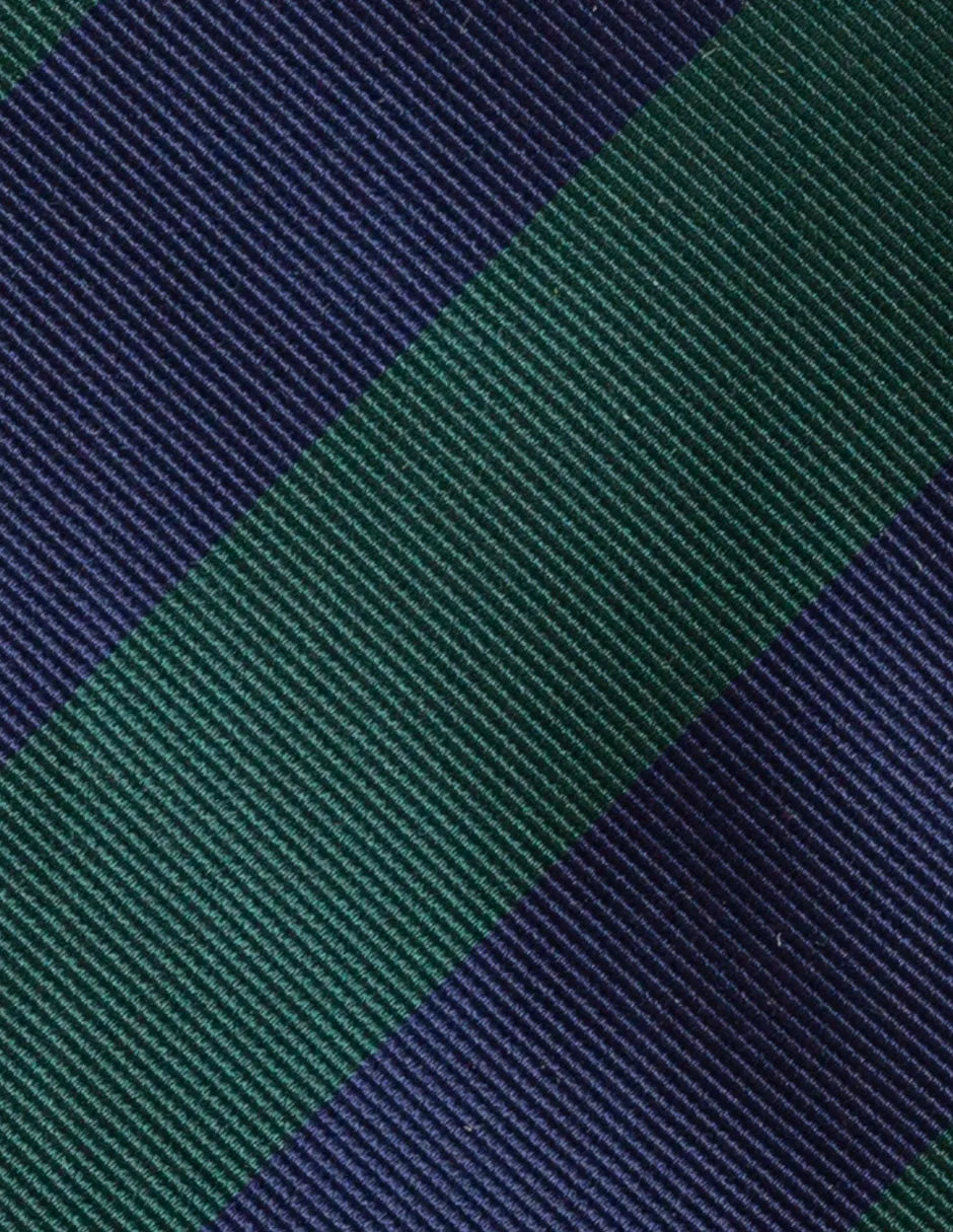 Corbata seda rayas marino | SCOTTA