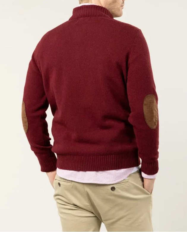 JERSEY ZIP BURDEOS | SCOTTA