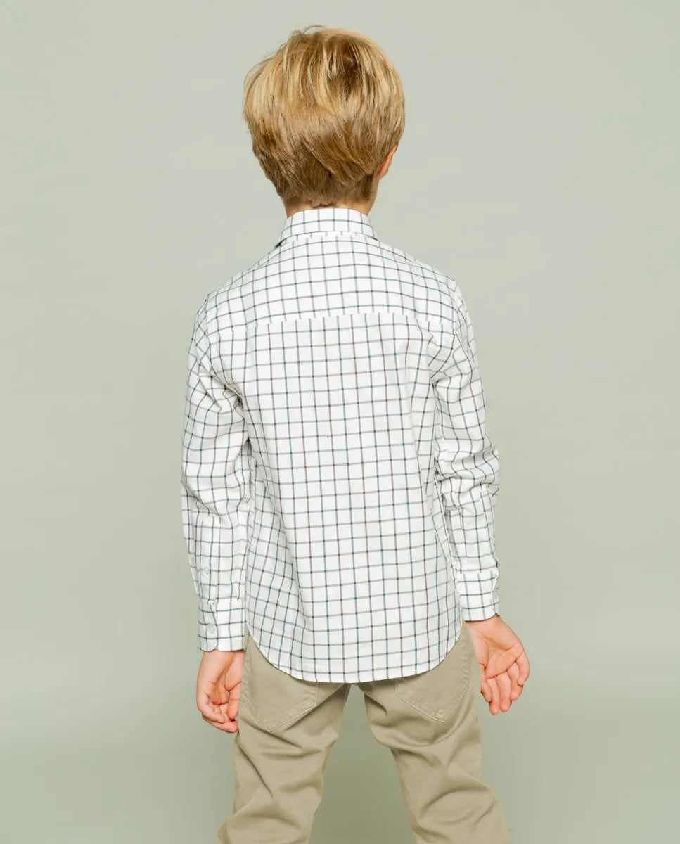 Camisa niño polera kibo dopo verde | SCOTTA