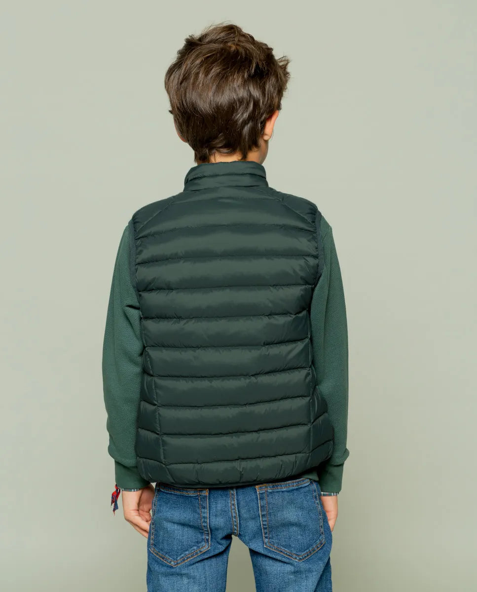 CHALECO NIÑO CLASSIC ACOLCHADO VERDE | SCOTTA