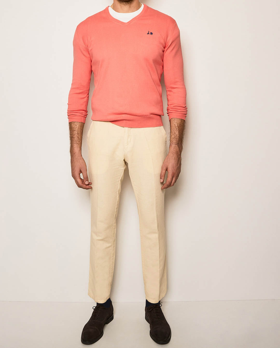 Pantalón lino algodón beige claro | SCOTTA