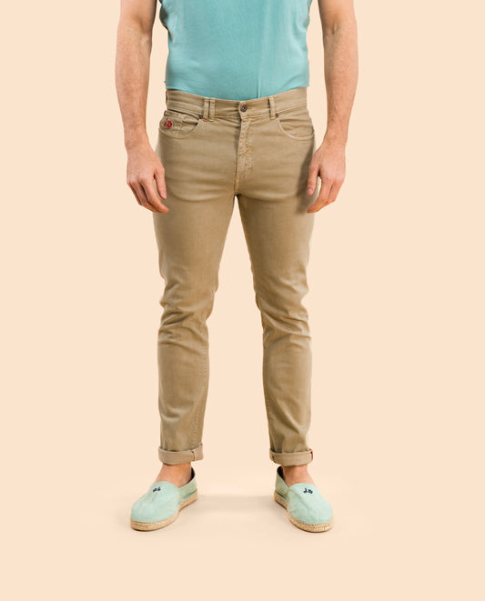 Pantalon 5 bolsillos beige oscuro | SCOTTA