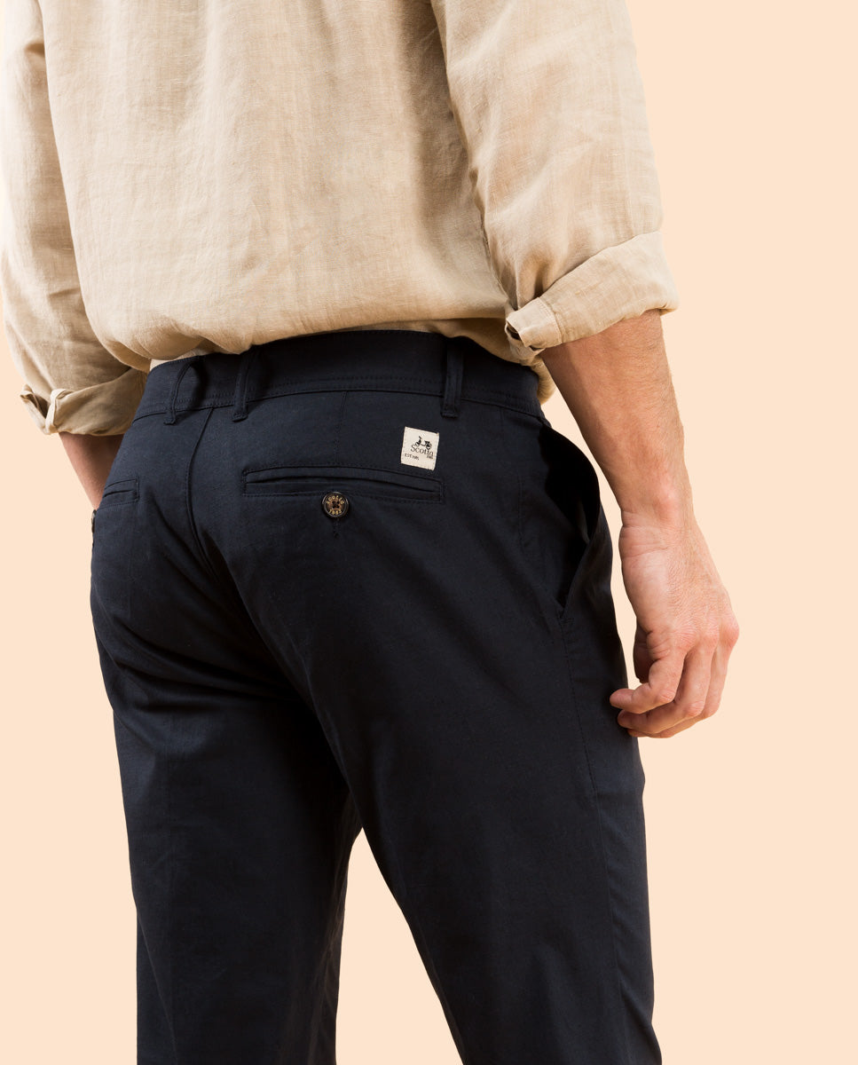 PANTALON SOSTENIBLE MARINO OSCURO | SCOTTA
